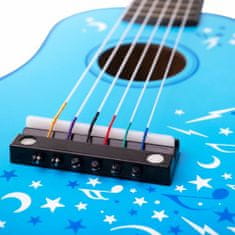 Kraftika Tidlo dřevěná kytara star modrá