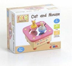 Kraftika Tidlo hrací skříňka kočka a myš