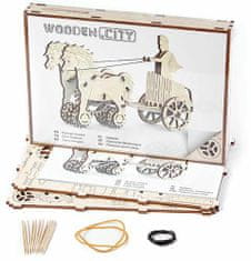 Kraftika Wooden city 3d mechanické puzzle - římský vůz