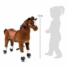 Small foot Pohyblivý dětský jezdecký kůň hříbě na kolečkách