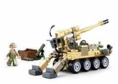 Sluban Army model bricks m38-b0751 mobilní kanón 8x8 s