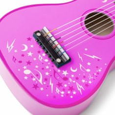 Kraftika Tidlo dřevěná kytara star růžová