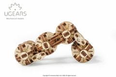 UGEARS 3d dřevěné mechanické puzzle kostka flexi