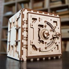 UGEARS 3d dřevěné mechanické puzzle trezor