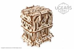 UGEARS 3d dřevěné mechanické puzzle úložný box na karty