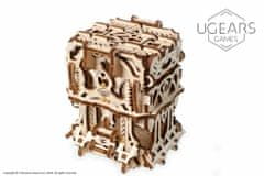 UGEARS 3d dřevěné mechanické puzzle úložný box na karty