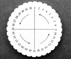 Kraftika Kulaté japonské pletací kolečko kumihimo, pěnový disk