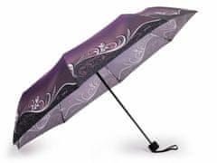 Kraftika 1ks fialovorůžová hnědá dámský skládací deštník