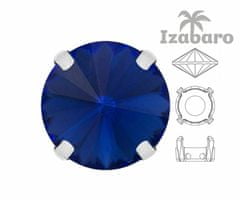 Izabaro 4ks crystal sapphire blue 206 round rivoli 12mm