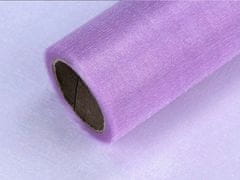 Kraftika 9m fialová lila organza / stuha střední lesk šíře 14,5cm