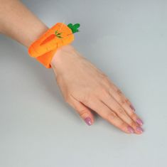 Kraftika Jehelníček na ruku, náramek, motiv - oranžová mrkev