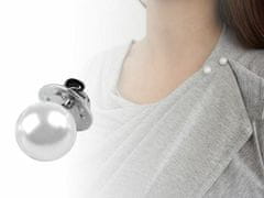 Kraftika 1ks ílá perlová ozdobné zapínání / brož perla, designové