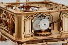 Robotime 3d dřevěné mechanické puzzle gramofon (elektrický