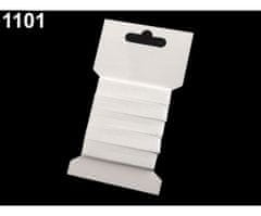 Kraftika 1kar bílá keprovka na kartě šíře 10mm, keprovky pasovky