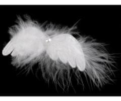 Kraftika 1karta ílá dekorace andělská křídla s klipem, miniatury
