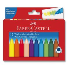 Faber-Castell Faber - Castell Voskové pastelky Grip Wax 12 ks