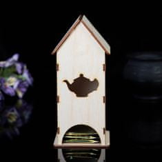 Kraftika Dřevěný domeček - organizér na čajové sáčky