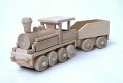 Ceeda Cavity - přírodní dřevěný vláček - parní lokomotiva