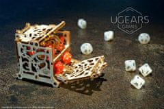 UGEARS 3d dřevěné mechanické puzzle úložný box na kostky