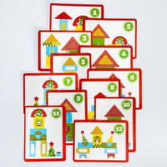 Kraftika Vývojová hra pro děti sada "vánoční město" eva + karty