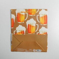 Kraftika Dárková taška "beer mug", ml 23 27 11,5 cm, vánoce