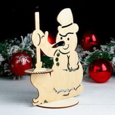 Kraftika Držák na ubrousky ve tvaru sněhuláka, vánoční dekorace