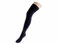 Kraftika 1pár černá dámské bavlněné nadkolenky, ponožky