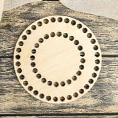 Kraftika 1 ks obrobku pro řezání "circle. 2 sekce "16 cm dřevěné