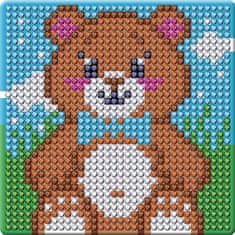 Kraftika Diamantový mozaikový magnet pro děti motiv "medvěd"