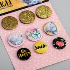 Me To You Scrapbooking tops, cabochons for embellishment "gold"