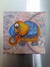 Kraftika Kreativní sada - výroba magnetu, motiv - kouzelný slon