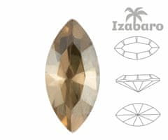 Izabaro 4228 broušený krystal, šaton, navette