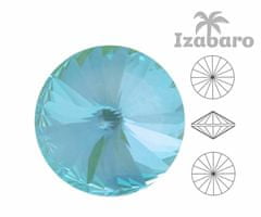 Izabaro 1122 broušený krystal, šaton, rivoli kulatý