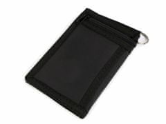 Kraftika 1ks bílo-černá pánská látková peněženka s řetízkem, lebka