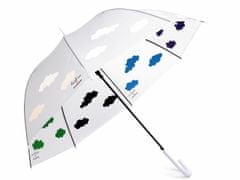 Kraftika 1ks transparent dámský vystřelovací deštník kouzelný s