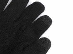 Kraftika 1pár erná dámské obyčejné pletené rukavice pracovní