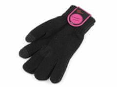 Kraftika 1pár erná dámské obyčejné pletené rukavice pracovní