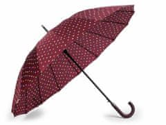 Kraftika 1ks černá velký rodinný deštník s puntíky