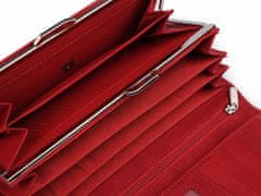 Kraftika 1 ks červená dámská kožená peněženka