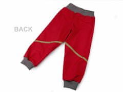 Kraftika 1ks (vel. 122-128) červená dětské softshellové kalhoty s