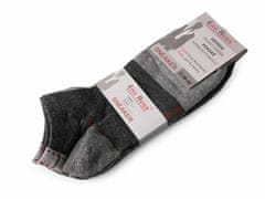 Kraftika 3pár (vel. 43-46) bílá pánské bavlněné ponožky kotníkové