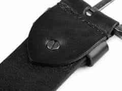 Kraftika 1ks (4x100 cm) černá pánský kožený pásek, šle, a pásky