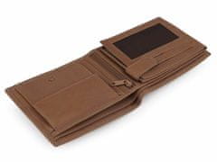 Kraftika 1ks černá pánská peněženka kožená 10x12 cm