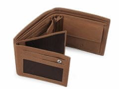 Kraftika 1ks černá pánská peněženka kožená 10x12 cm