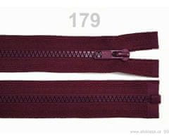 Kraftika 1ks 179 biking red kostěný zip šíře 5mm délka 40 cm