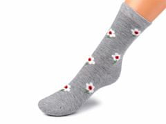 Kraftika 5pár (vel. 35-38) mix dámské bavlněné ponožky květy