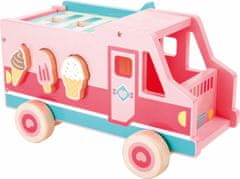 Small foot Dřevěný vkládací zmrzlinový vůz