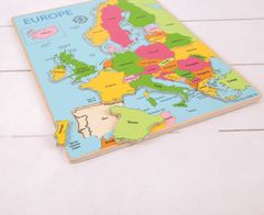 Bigjigs Toys Dřevěné puzzle mapa evropy 25dílků