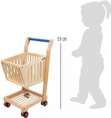 Small foot Dětský dřevěný nákupní vozík