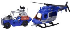 Wiky Policejní set s figurkami vrtulník 33 cm